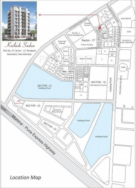 united-properties kailash-sadan Location Plan