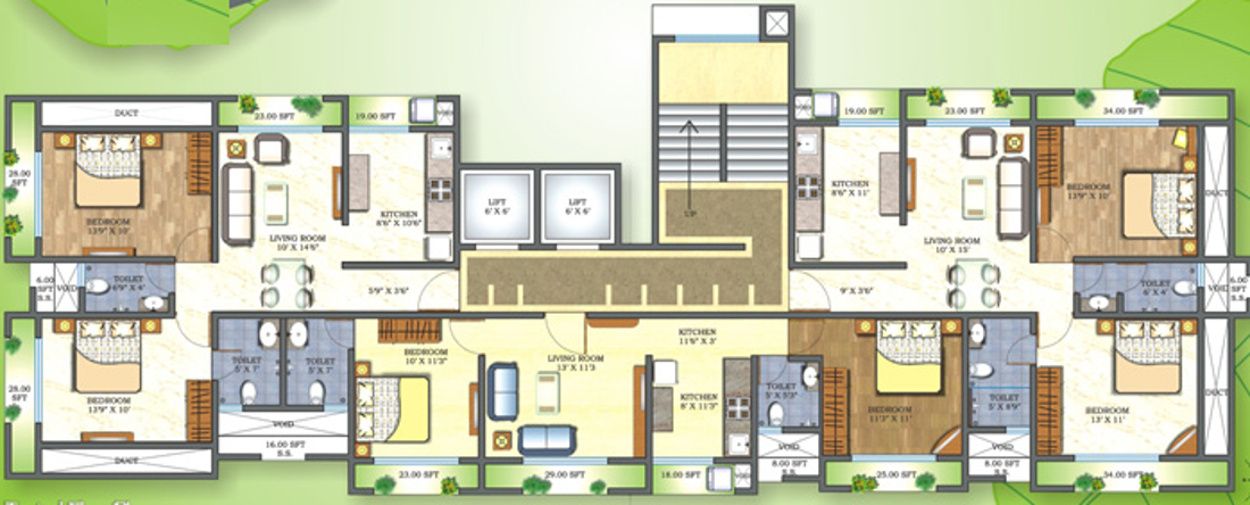 Images for Cluster Plan of Manshi Aadinarayan Residency