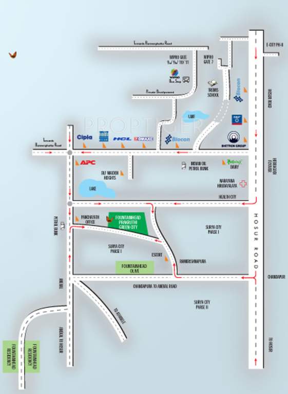 Images for Location Plan of Fountain Prakruthi Green City