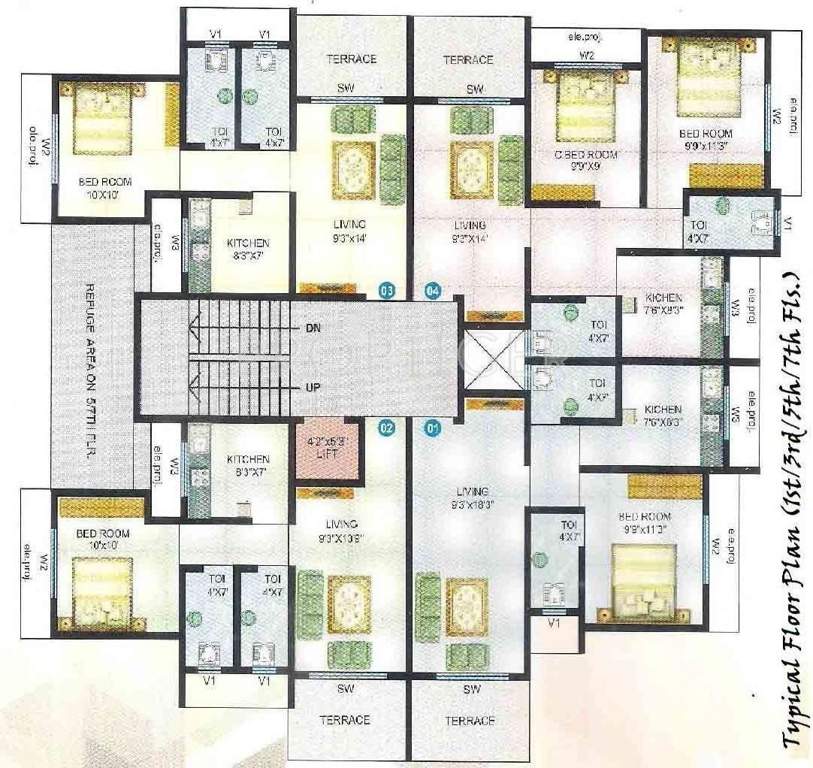 enclave Images for Cluster Plan of Kabir Enclave