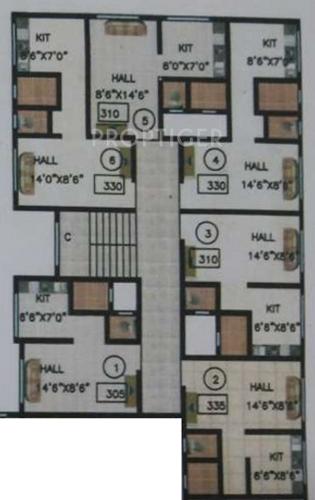 s-patil-construction nisarg-park-nx Tower C Cluster Plan from ground to 4th Floor