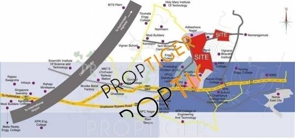 chennamaneni bharathi-meadows-apartment Location Plan
