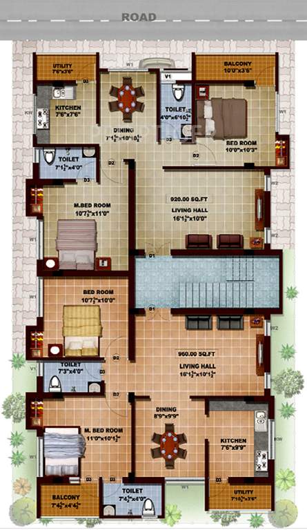 Images for Cluster Plan of Sapthagiri Sudharsana Apartment