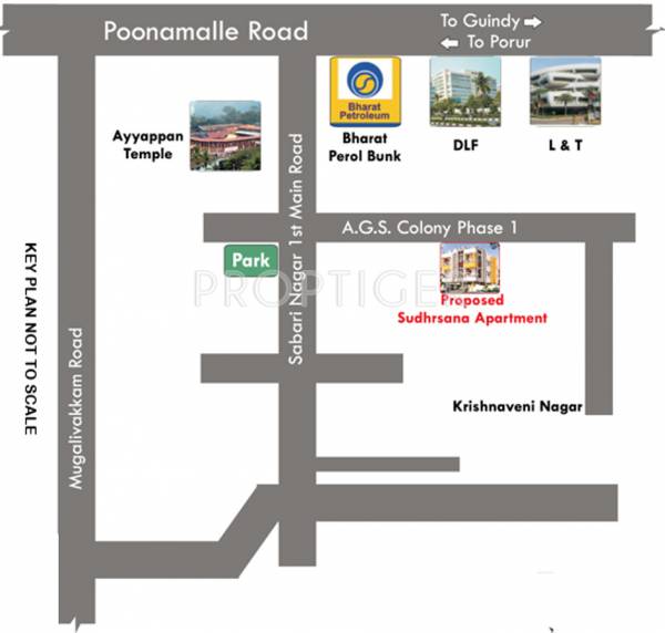 Images for Location Plan of Sapthagiri Sudharsana Apartment