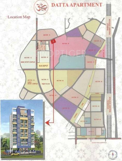 yash-associates-mumbai om-datta-apartment Location Plan