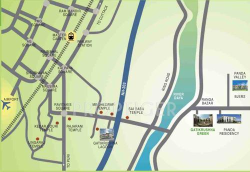 Images for Location Plan of Panda Gatikrushna Green Apartments
