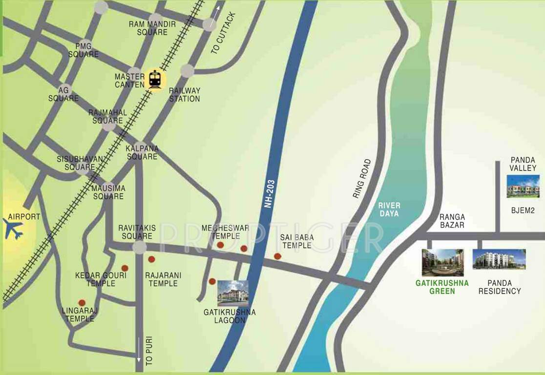Images for Location Plan of Panda Gatikrushna Green Apartments