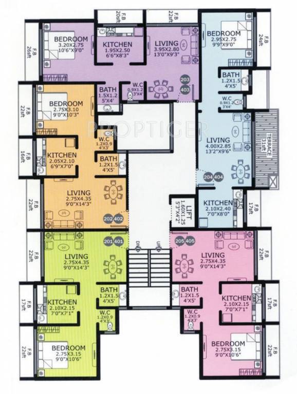 shree balaji developer om gitanjali Om Gitanjali 2nd & 4th Cluster Plan
