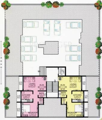 shree-balaji-developer om-gitanjali Om Gitanjali Cluster Plan for ground Floor