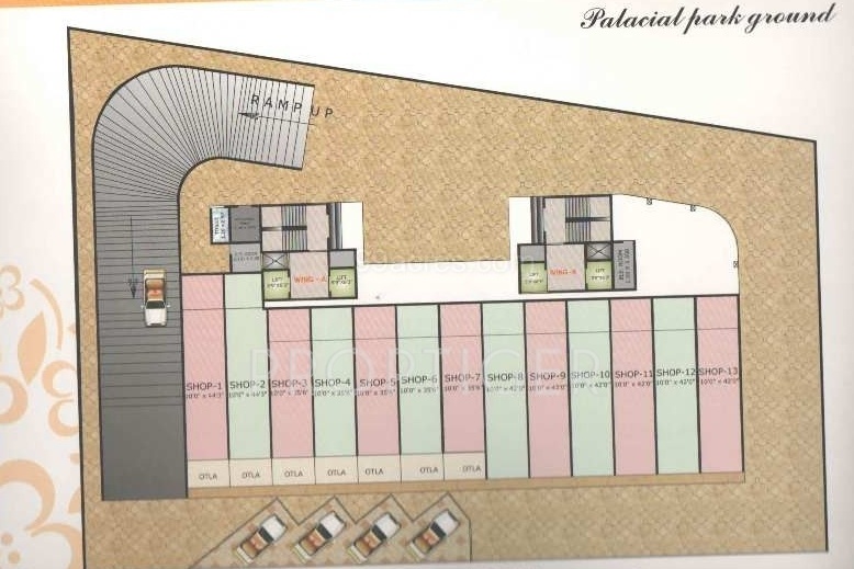 mahakali-enterprise patel-park Wing A And B Cluster Plan for ground Floor