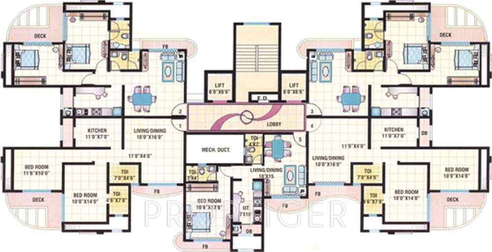 dolphin tower Images for Cluster Plan of Rajendra Dolphin Tower