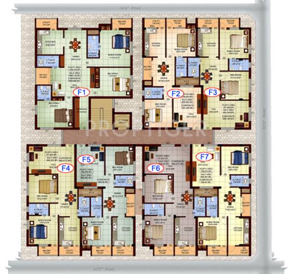 Images for Cluster Plan of Sapthagiri Sarithra Apartment