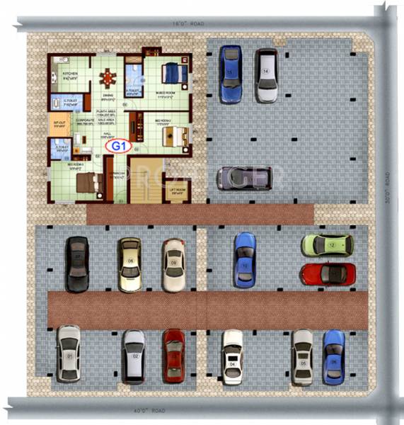 Images for Cluster Plan of Sapthagiri Sarithra Apartment