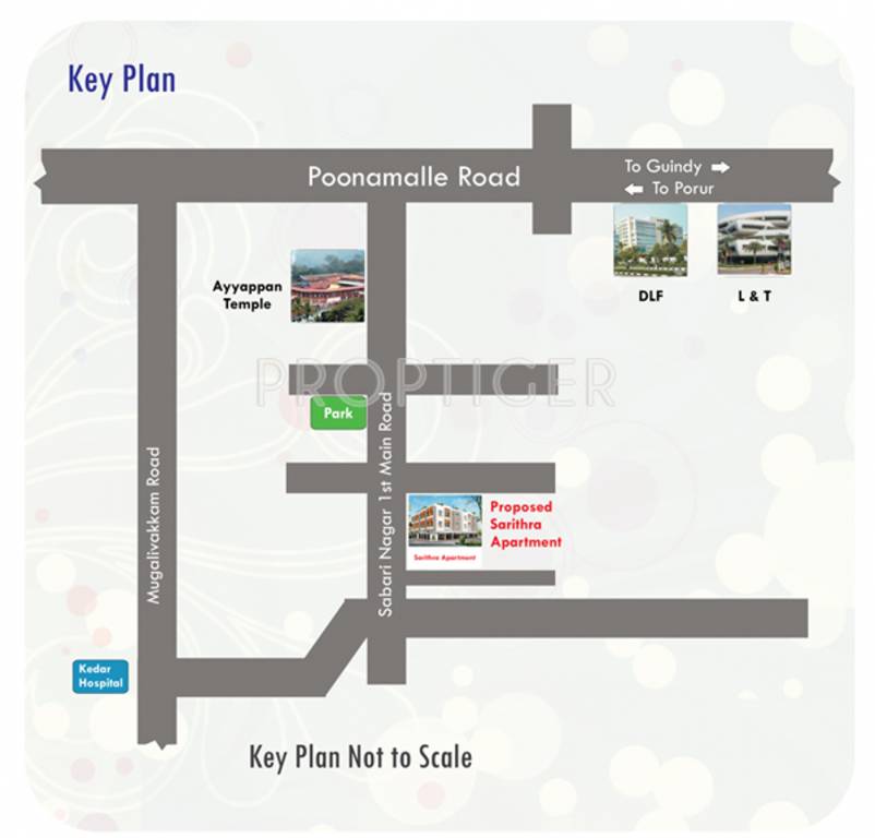Images for Location Plan of Sapthagiri Sarithra Apartment