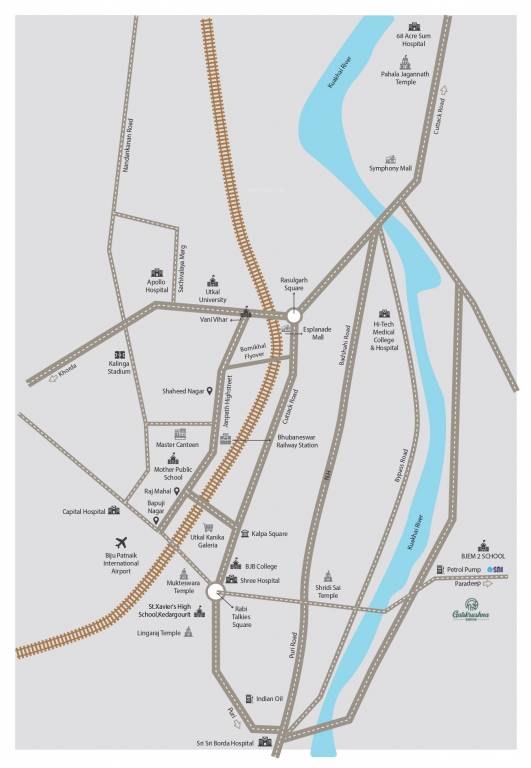 gatikrushna green villas Location Plan