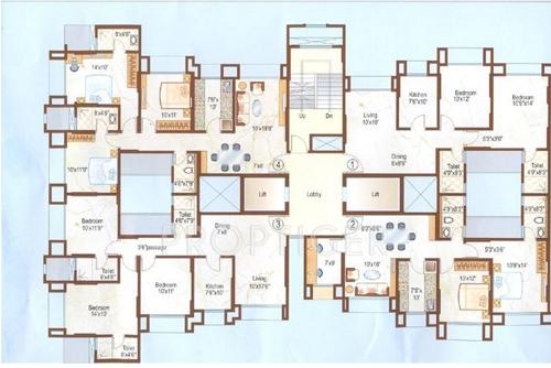  florentine Images for Cluster Plan of Dosti Florentine