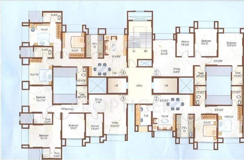 florentine Images for Cluster Plan of Dosti Florentine