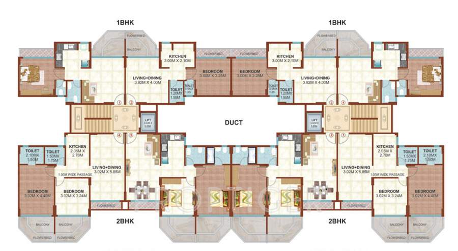  bayside Images for Cluster Plan of Rajkamal Bayside
