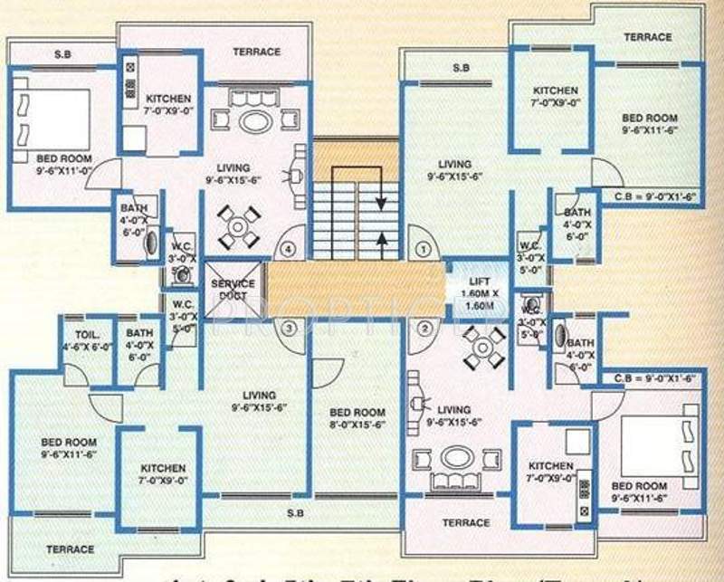 residency Images for Cluster Plan of Reliance Residency