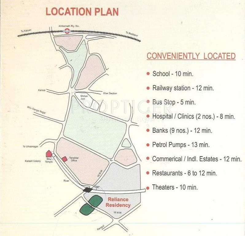 residency Images for Location Plan of Reliance Residency