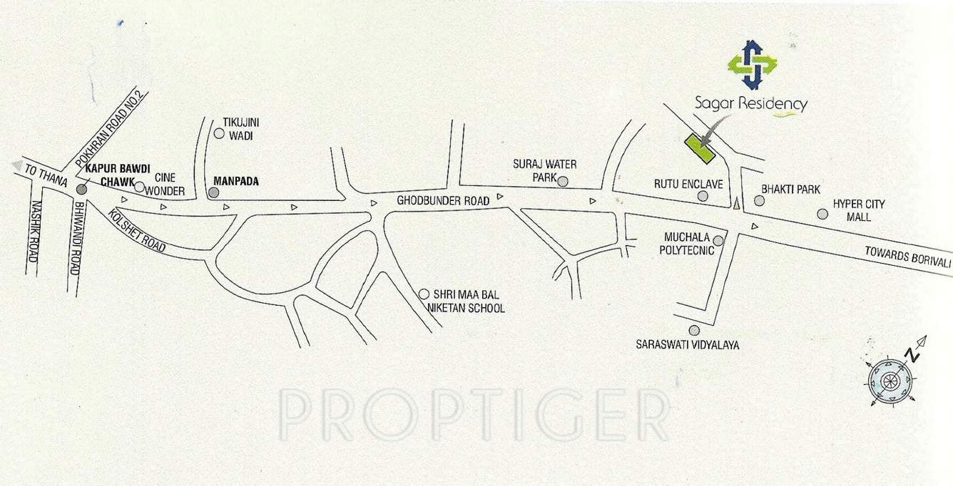 residency Images for Location Plan of Sagar Residency