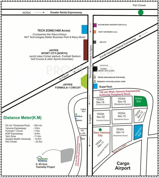 Images for Location Plan of PropZone Taj Greens Residency