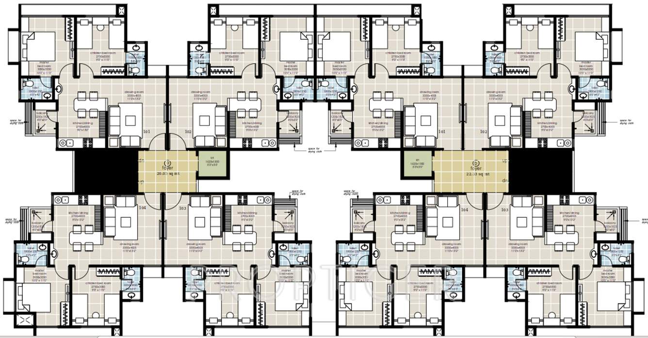 Images for Cluster Plan of Myco Aksha Ambience