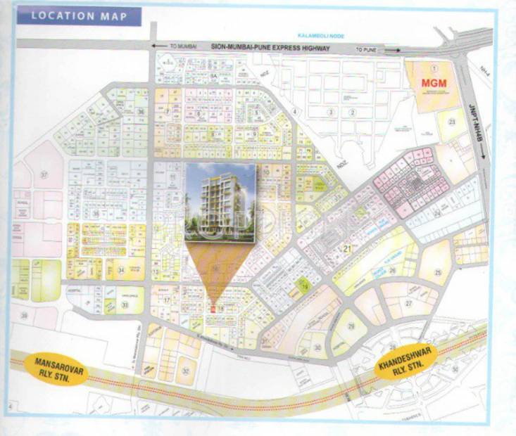 aashish-developer shrushti-residency Location Plan