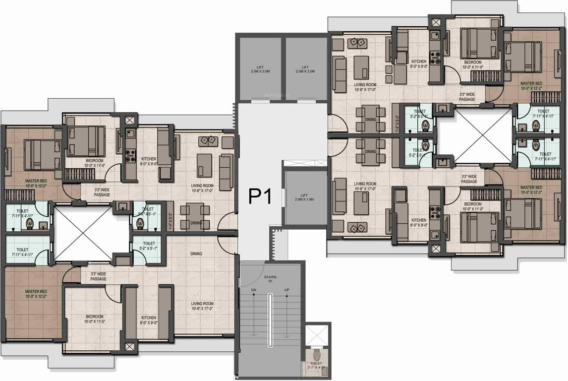 promenade the address Images for Cluster Plan of Wadhwa Promenade The Address