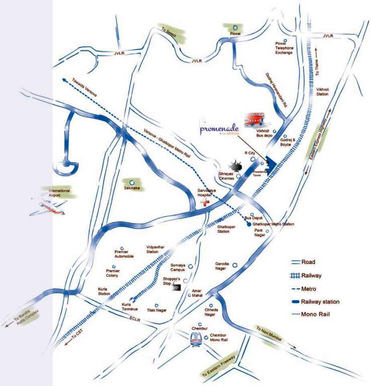 promenade the address Images for Location Plan of Wadhwa Promenade The Address