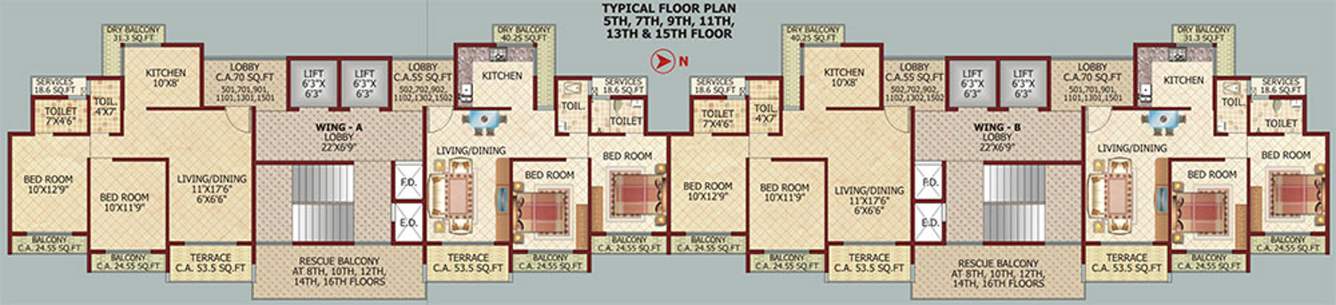  tower Images for Cluster Plan of Shree Tower