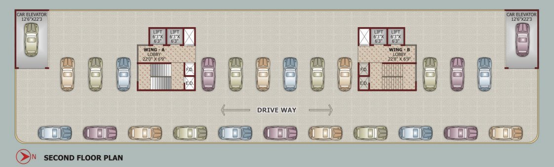 tower Wing A Cluster Plan