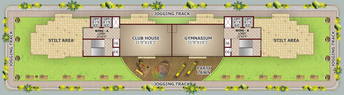  tower Images for Layout Plan of Shree Tower