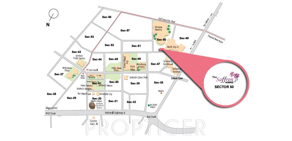 Images for Location Plan of Moopens Aztech The Saffron Homes