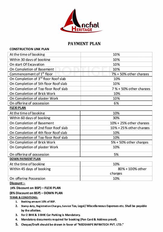 Images for Payment Plan of NS Anchal Heritage Payment Plan
