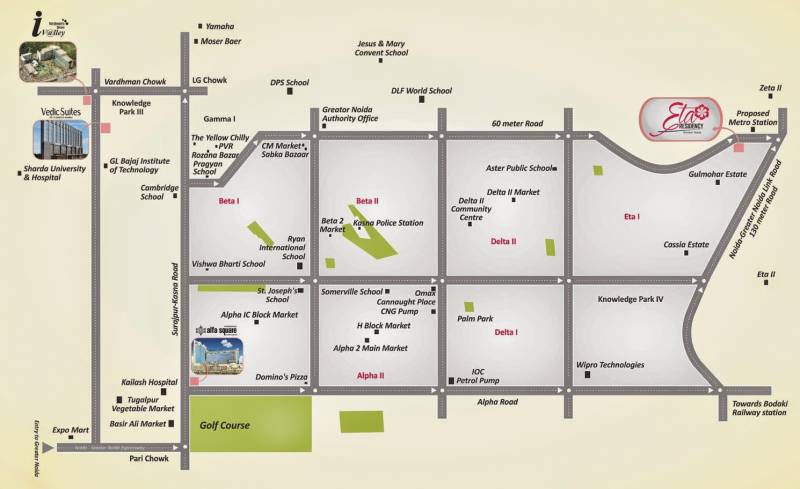  eta-residency Images for Location Plan of Vardhman Eta Residency