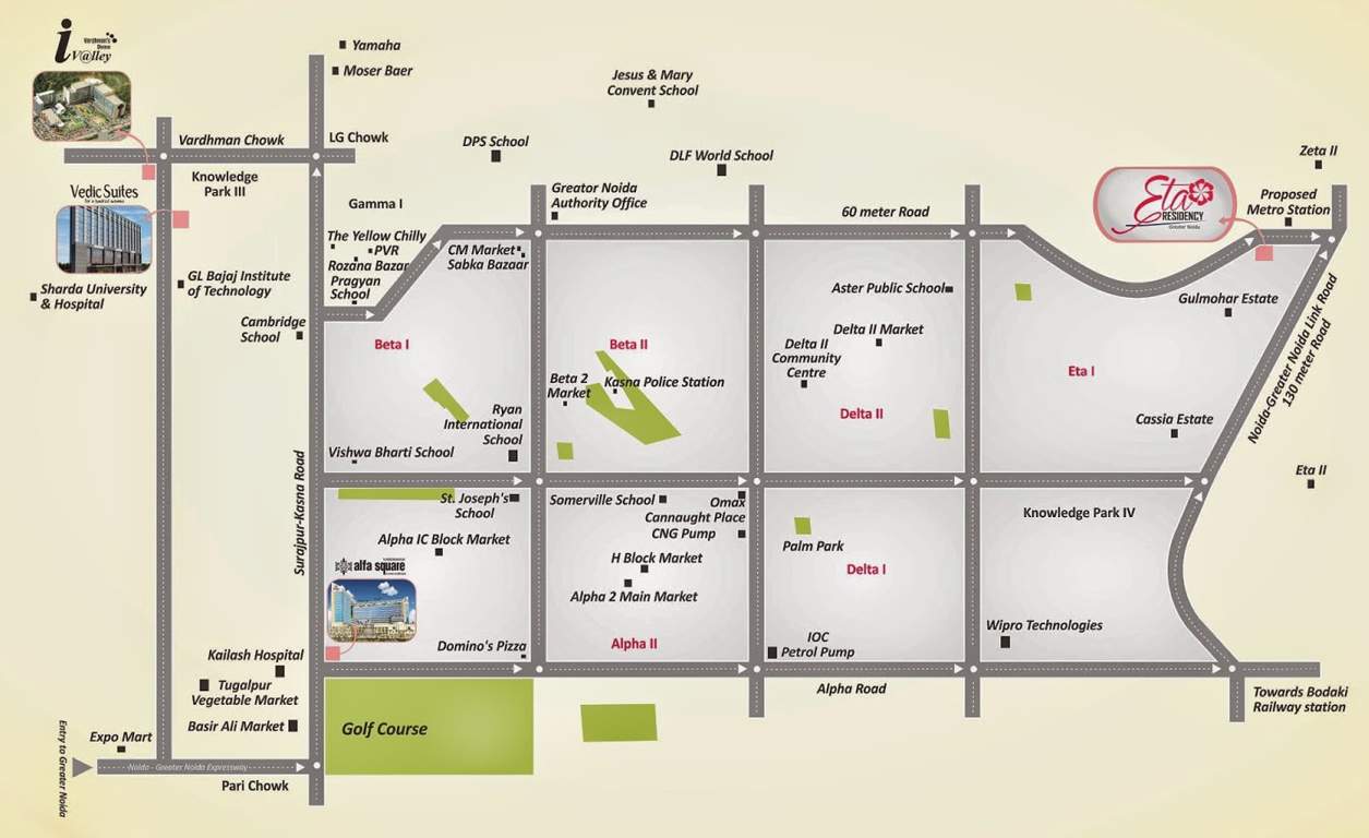  eta residency Images for Location Plan of Vardhman Eta Residency