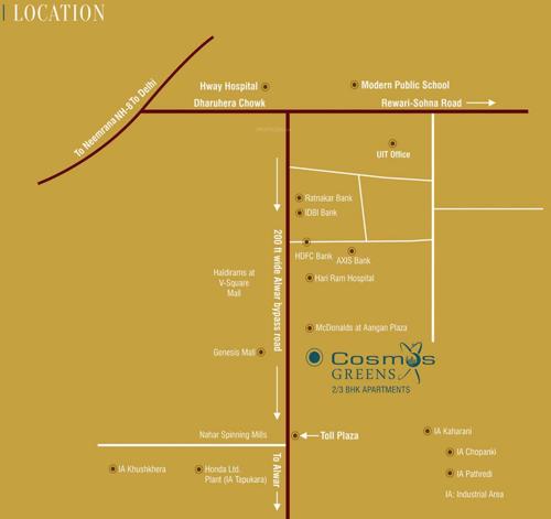  greens Images for Location Plan of Cosmos Greens