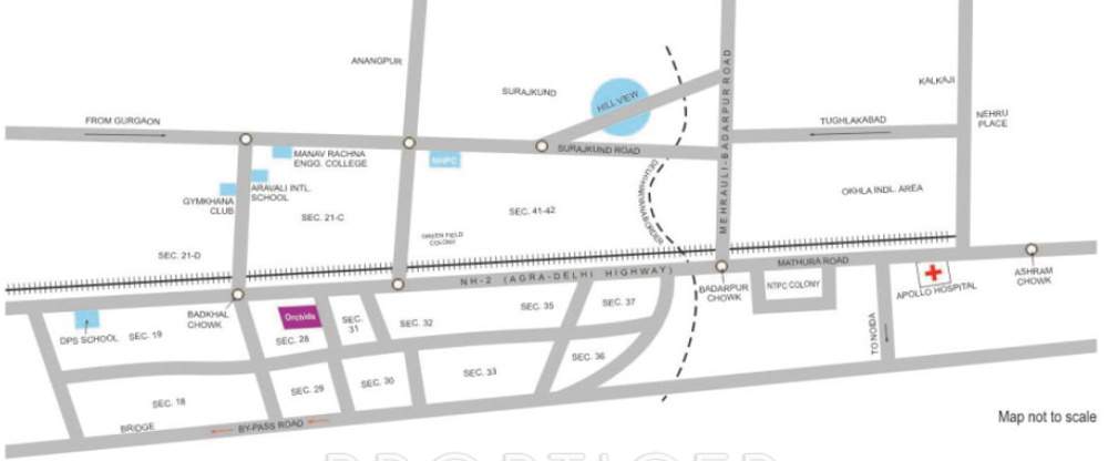 orchids Images for Location Plan of Tarang Orchids