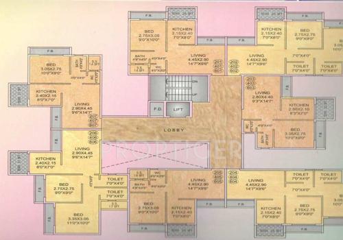  residency Images for Cluster Plan of Radha Residency