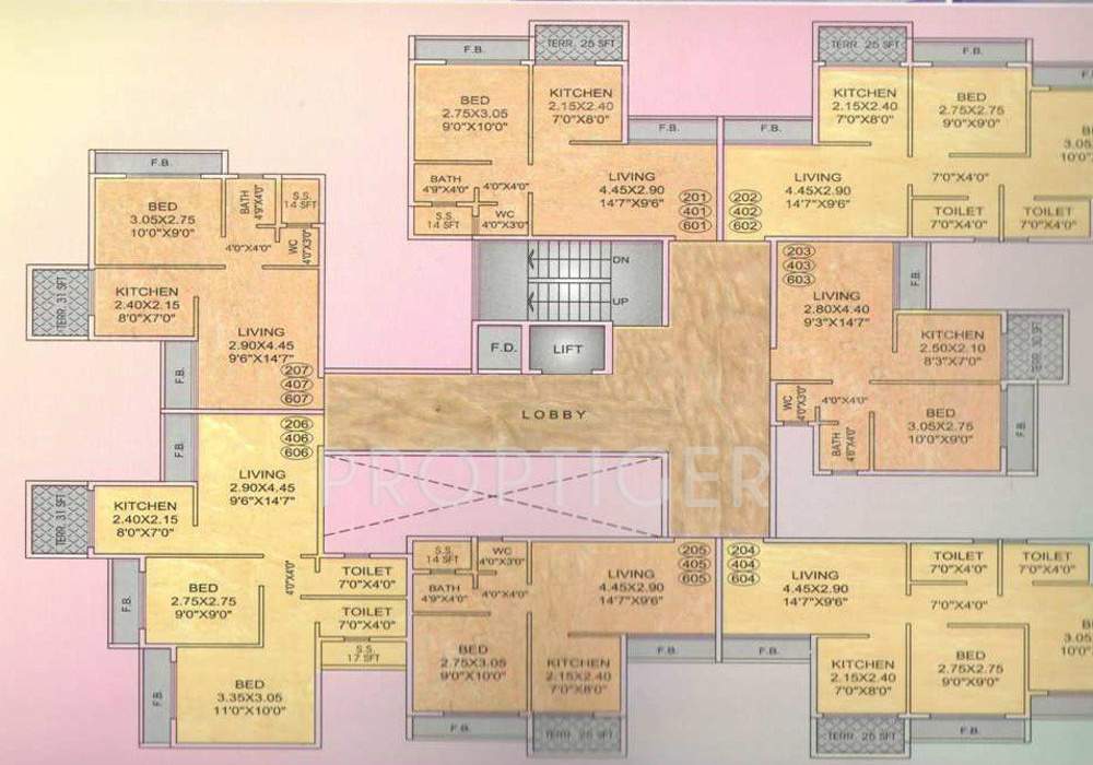  residency Images for Cluster Plan of Radha Residency