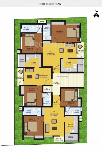 bethel-constructions daffodil Daffodil Cluster Plan for 1st Floor