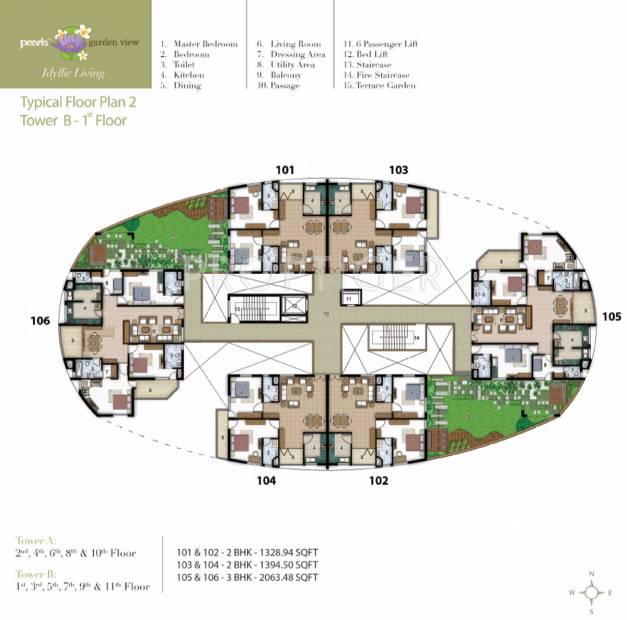 Images for Cluster Plan of Pearls Garden View
