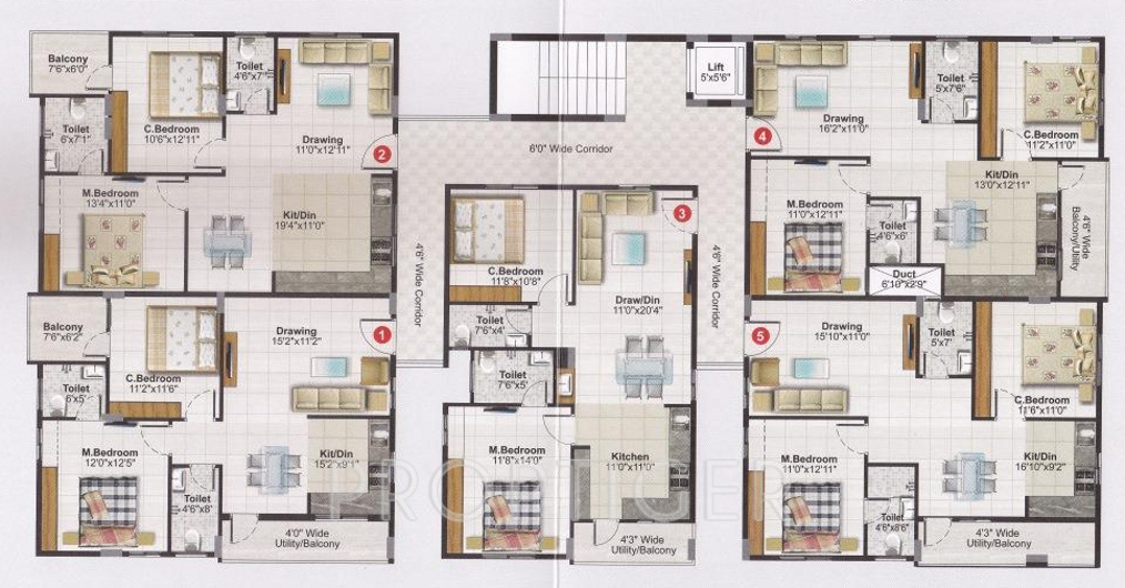 Images for Cluster Plan of Pegasus Soorya Sapphire