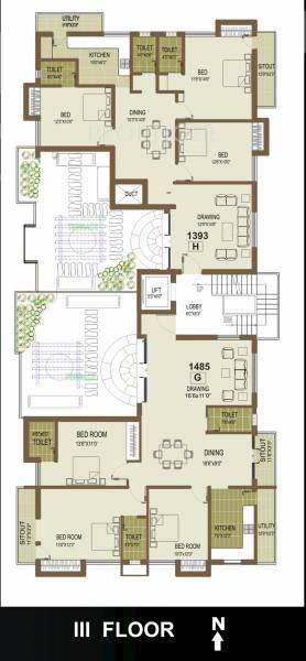 Cluster Plan for 3rd Floor aadhis-madha-castle Cluster Plan for 3rd Floor