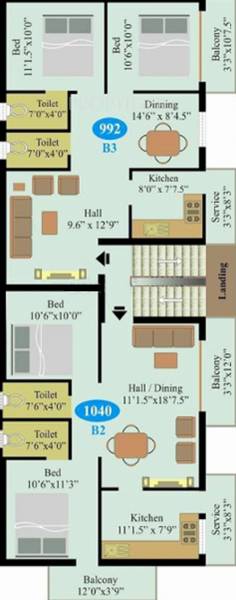 Images for Cluster Plan of Saai Brindavanam