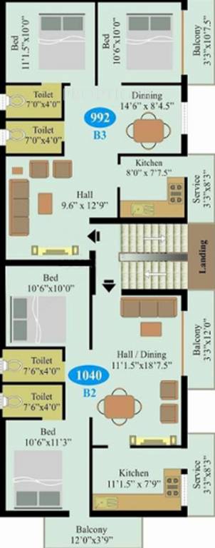 Images for Cluster Plan of Saai Brindavanam