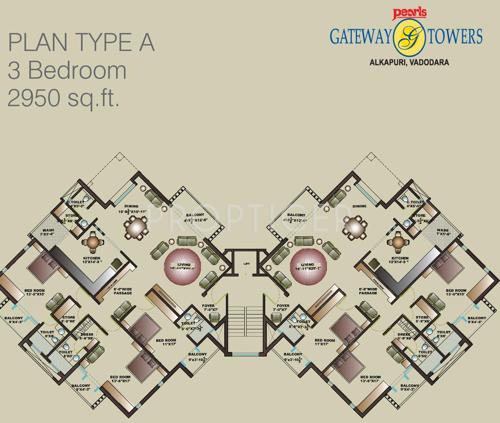  gateway-towers Images for Cluster Plan of Pearls Gateway Towers