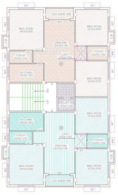 palace Images for Cluster Plan of Jeet Nirman Palace