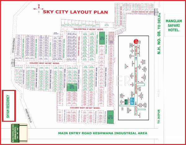 Images for Layout Plan of Shyam Sky City Images for Layout Plan of Shyam Sky City